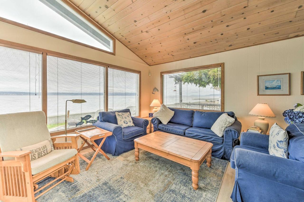 Beachfront Whidbey Island Home And Apartment! Langley Exterior foto